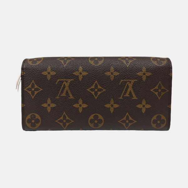 EMILIE Monogram Coated Canvas Brown Wallet