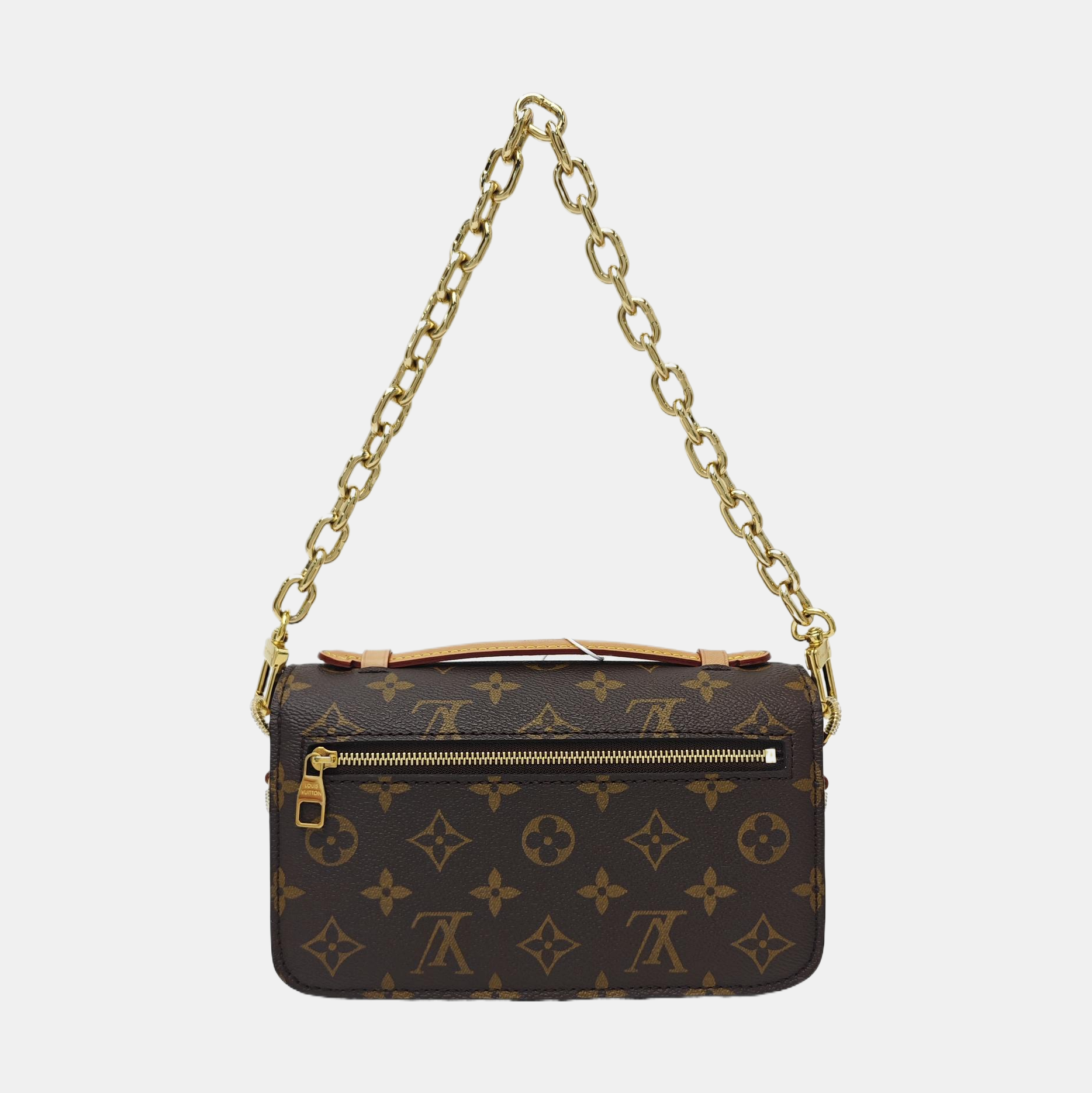 MÉTIS EAST WEST Monogram Coated Canvas Brown