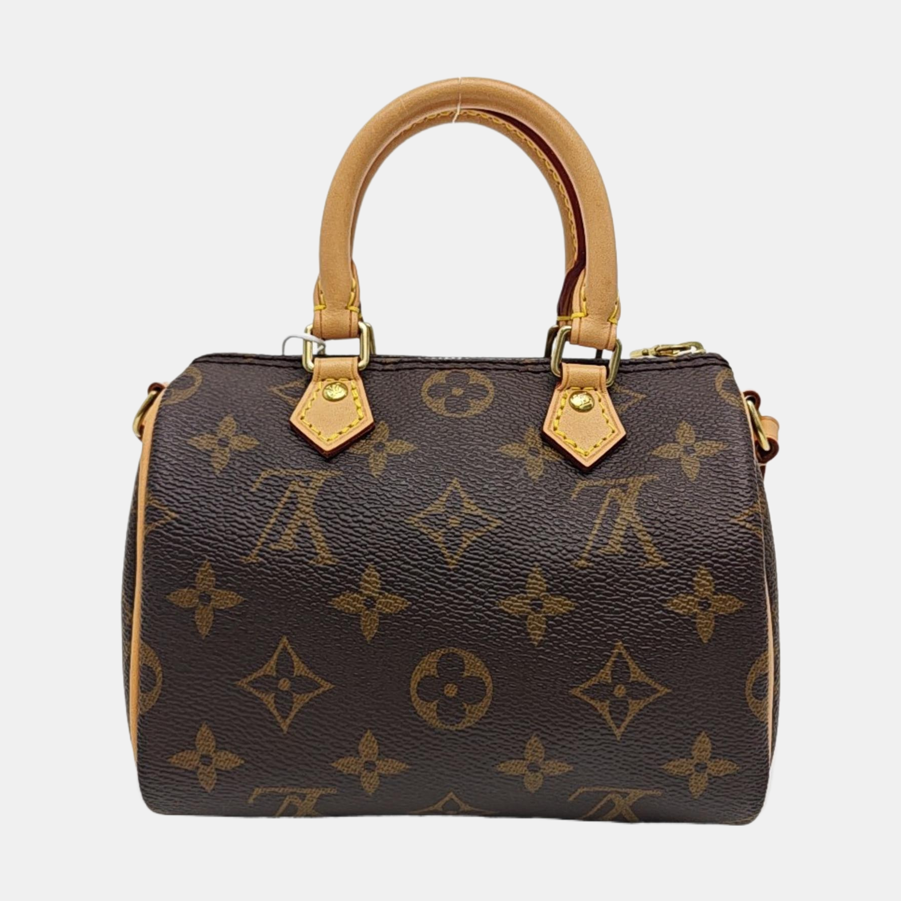 SPEEDY Nano Monogram Coated Canvas Brown
