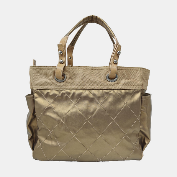 PARIS BIARRITZ Lona Revestida Acolchada Grande Beige
