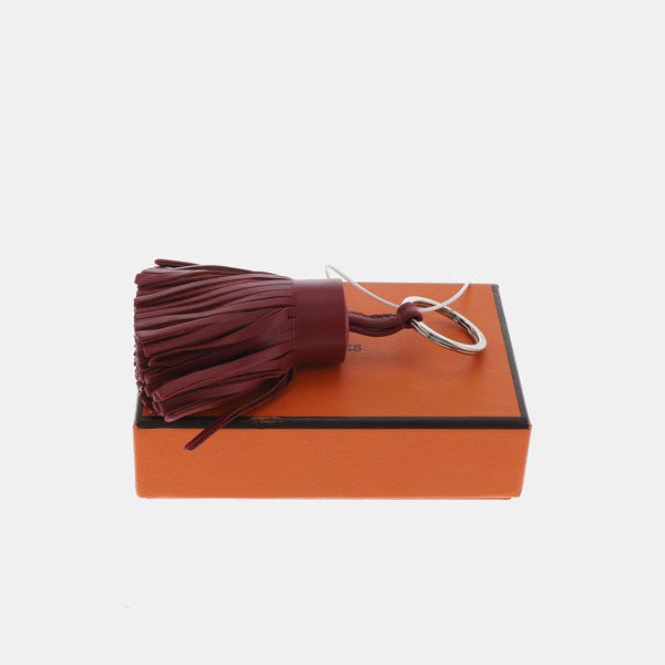 Red Leather Bag Charm