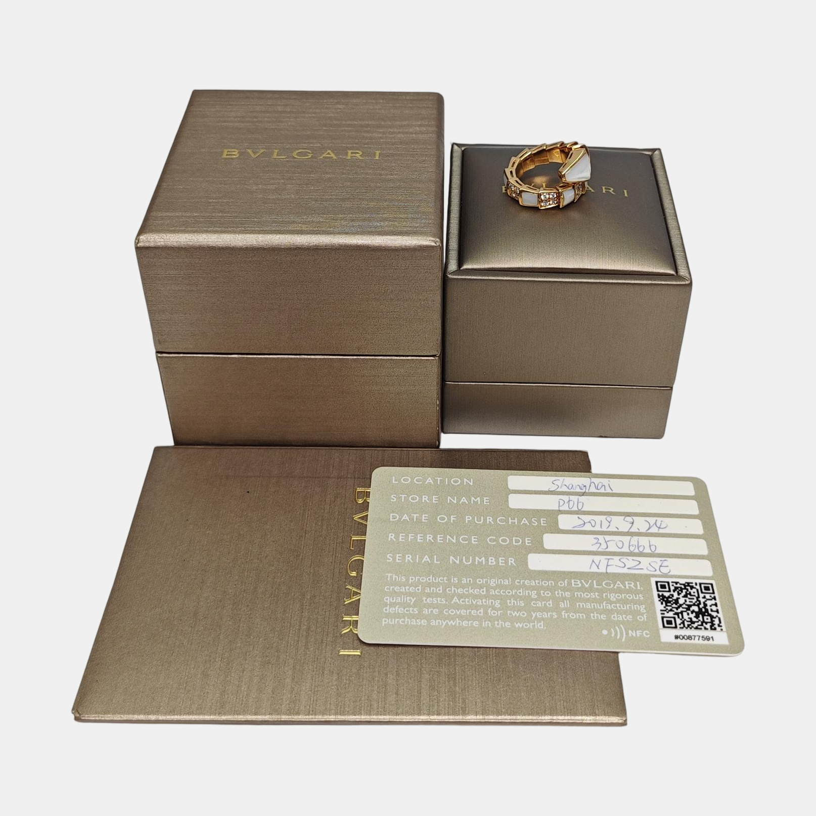 SERPENTI 18k Rose Gold Ring EU 48