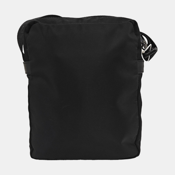 Nylon Shoulder Bag Small Black