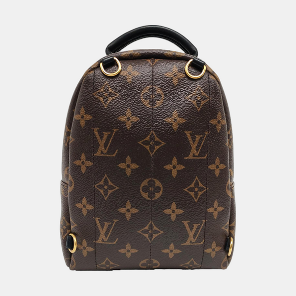 PALM SPRINGS Mini Monogram Coated Canvas Brown