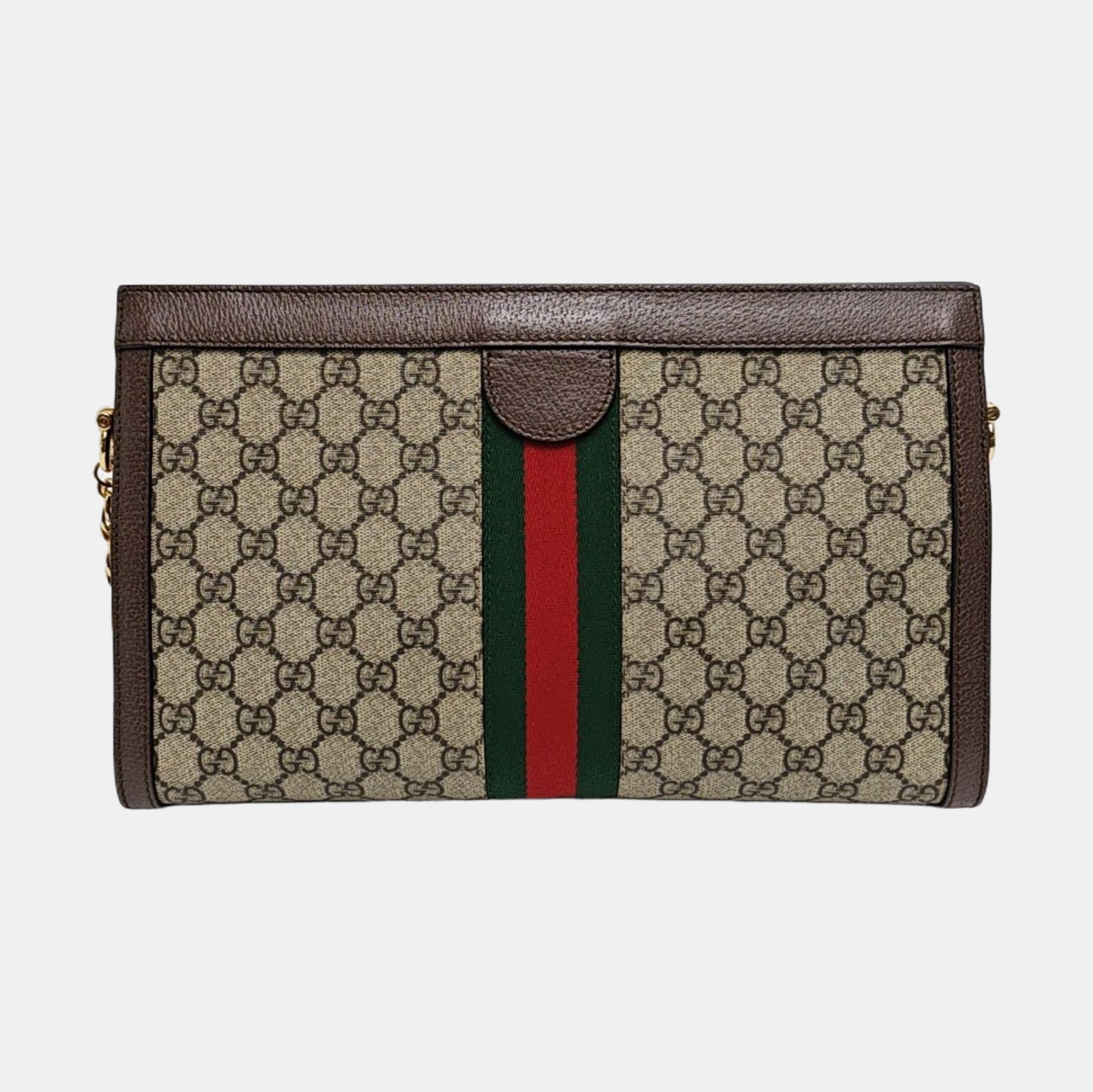 Ophidia Medium Monogram Coated Canvas Beige