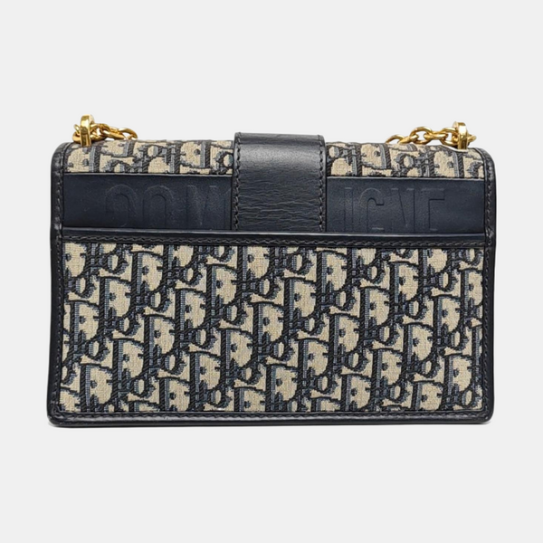 30 Montaigne Oblique Canvas Blue