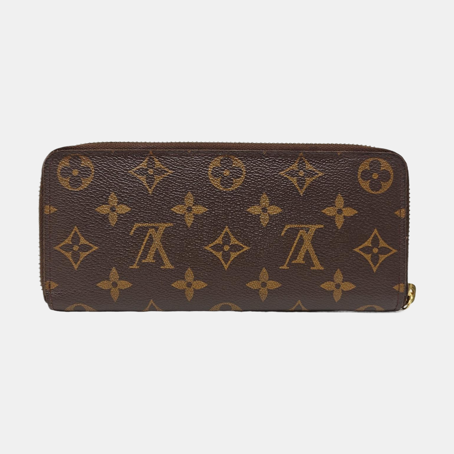 CLÉMENCE Monogram Coated Canvas Brown Wallet