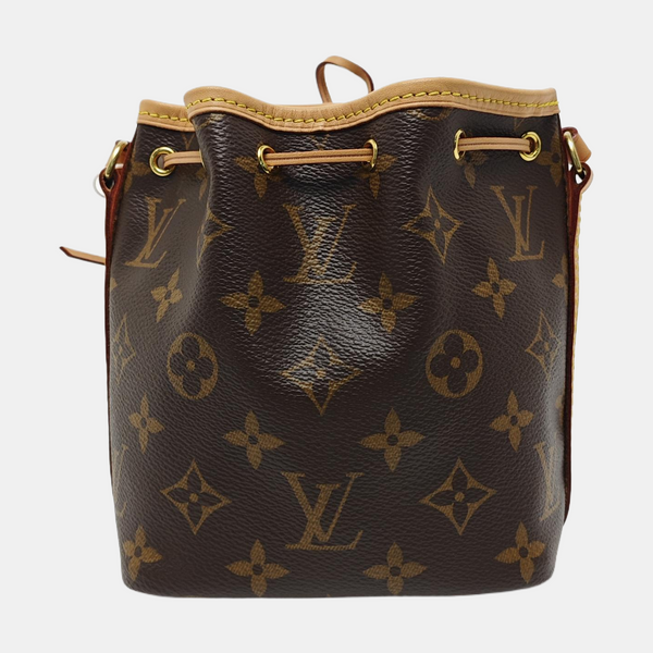 NÉONOÉ Nano Monogram Coated Canvas Brown