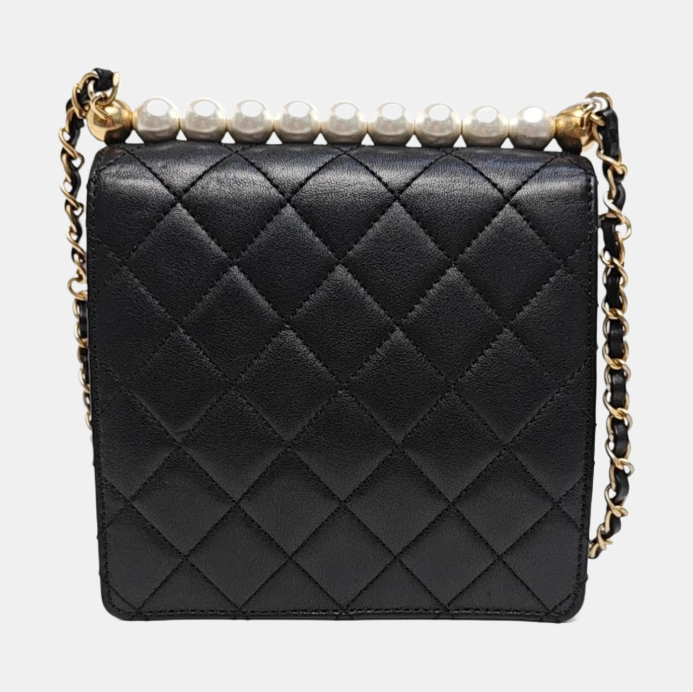 Quilted Lambskin Mini Black