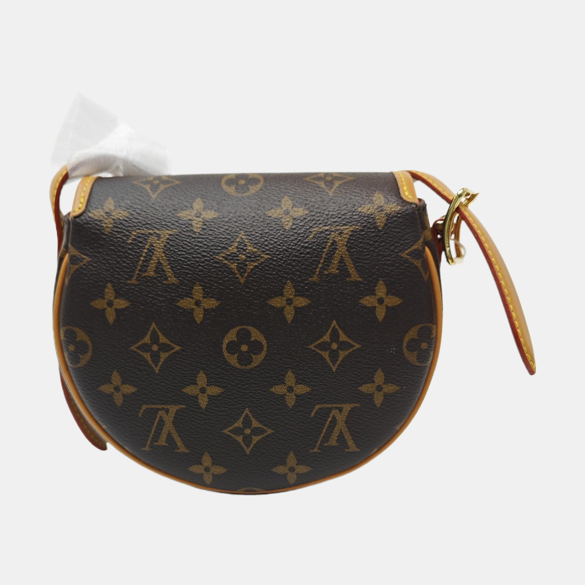 TAMBOURINE Monogram Coated Canvas Brown