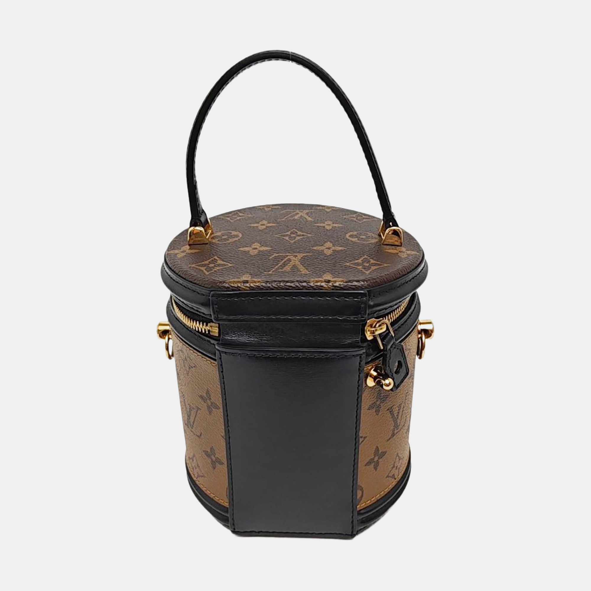 CANNES PM Monogram Coated Canvas Brown