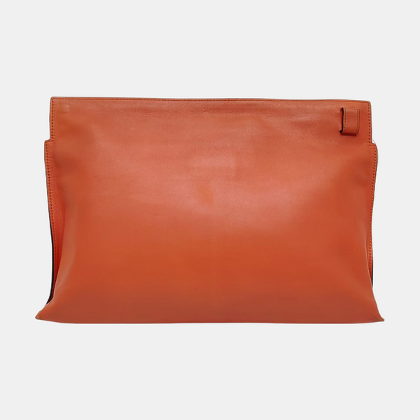 T Pouch Calfskin Orange