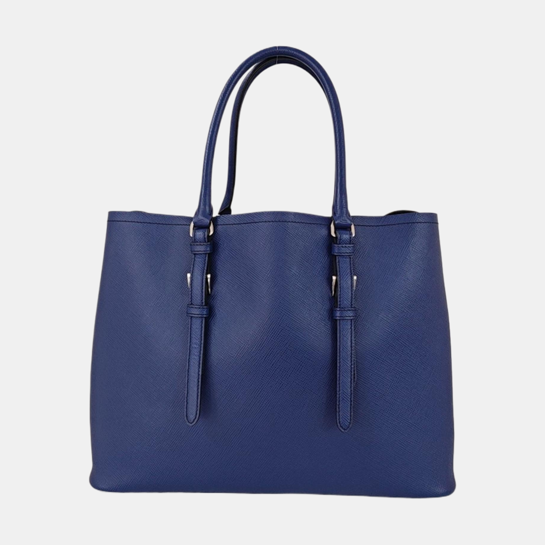 Double Saffiano Calfskin Blue