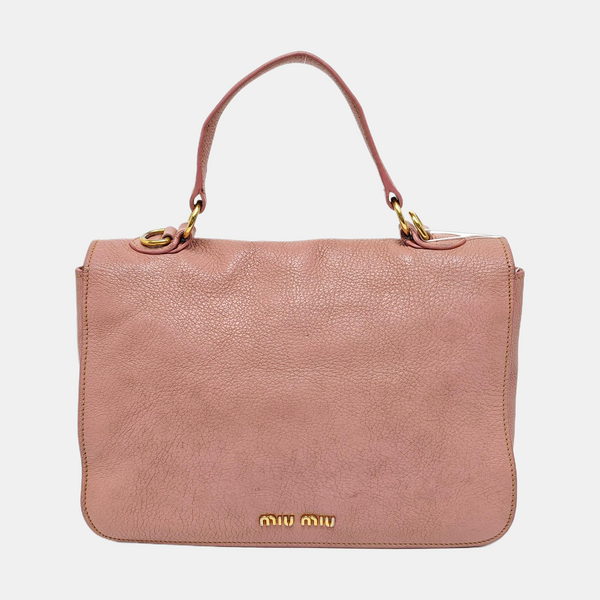 Calfskin Shoulder Bag Pink