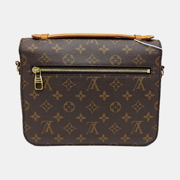 MÉTIS MM Monogram Coated Canvas Brown