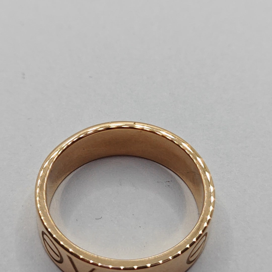 LOVE 18k Rose Gold Ring EU 54