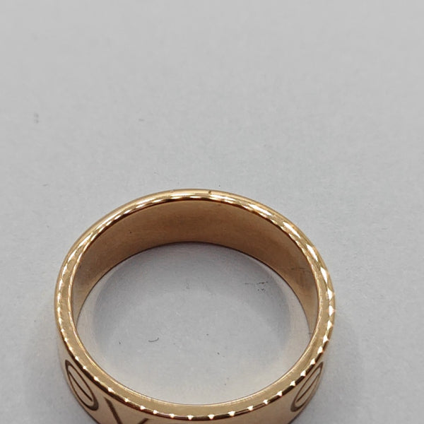 LOVE 18k Rose Gold Ring EU 54