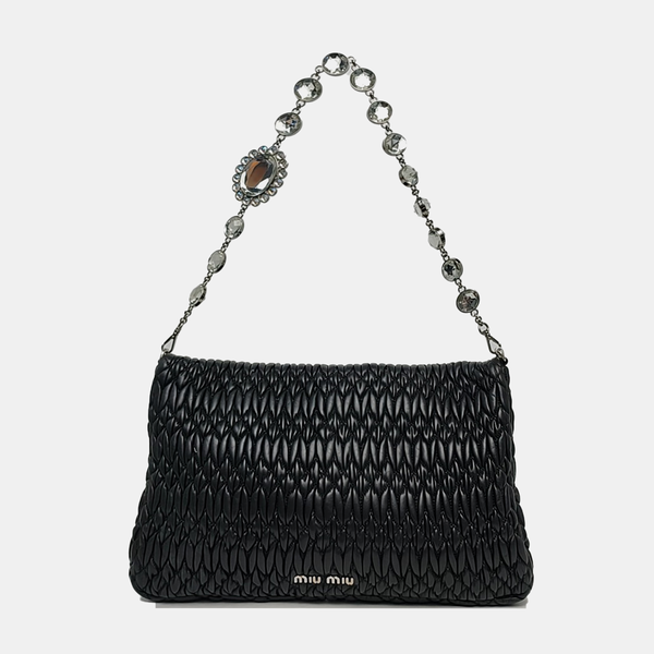 Crystal Lambskin Black