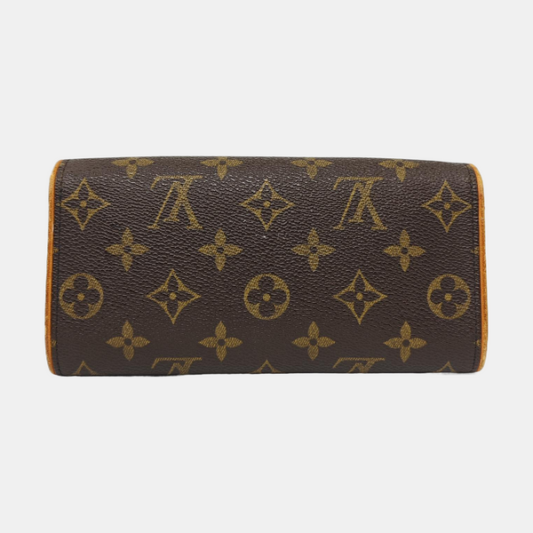 TWIN PM Monogram Coated Canvas Brown