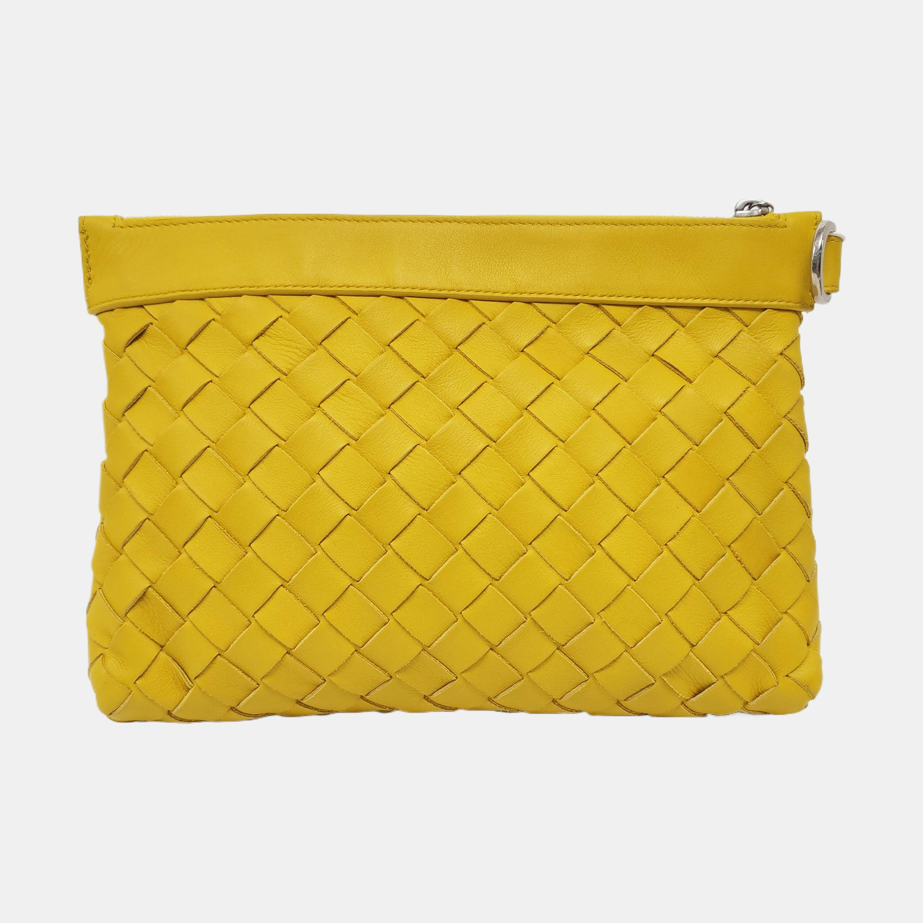Calfskin Clutch Yellow