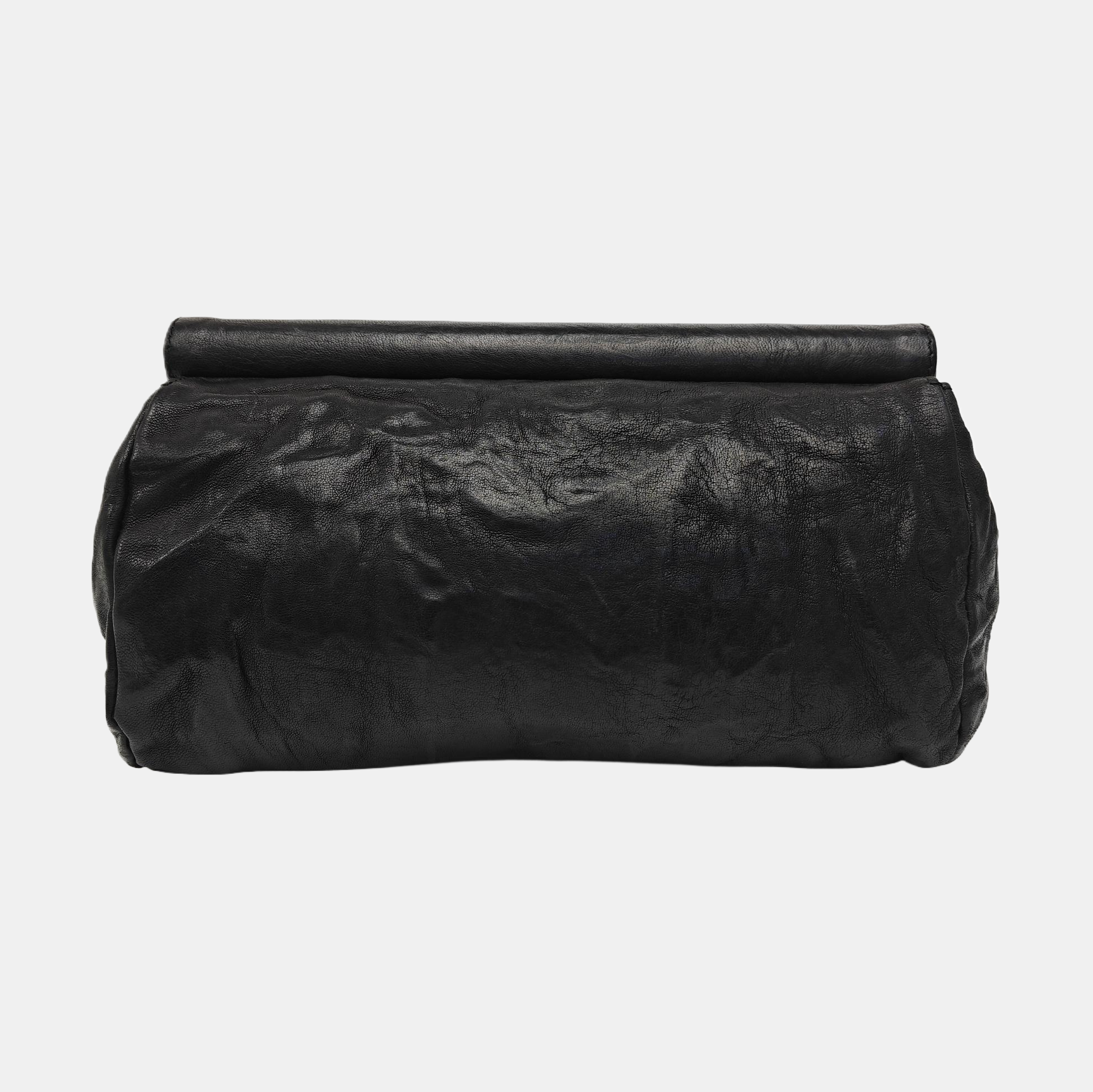 Calfskin Clutch Black