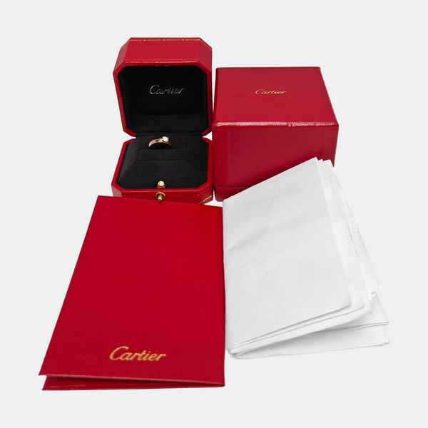 VENDÔME LOUIS CARTIER 18k White Gold Multicolor Ring EU 48