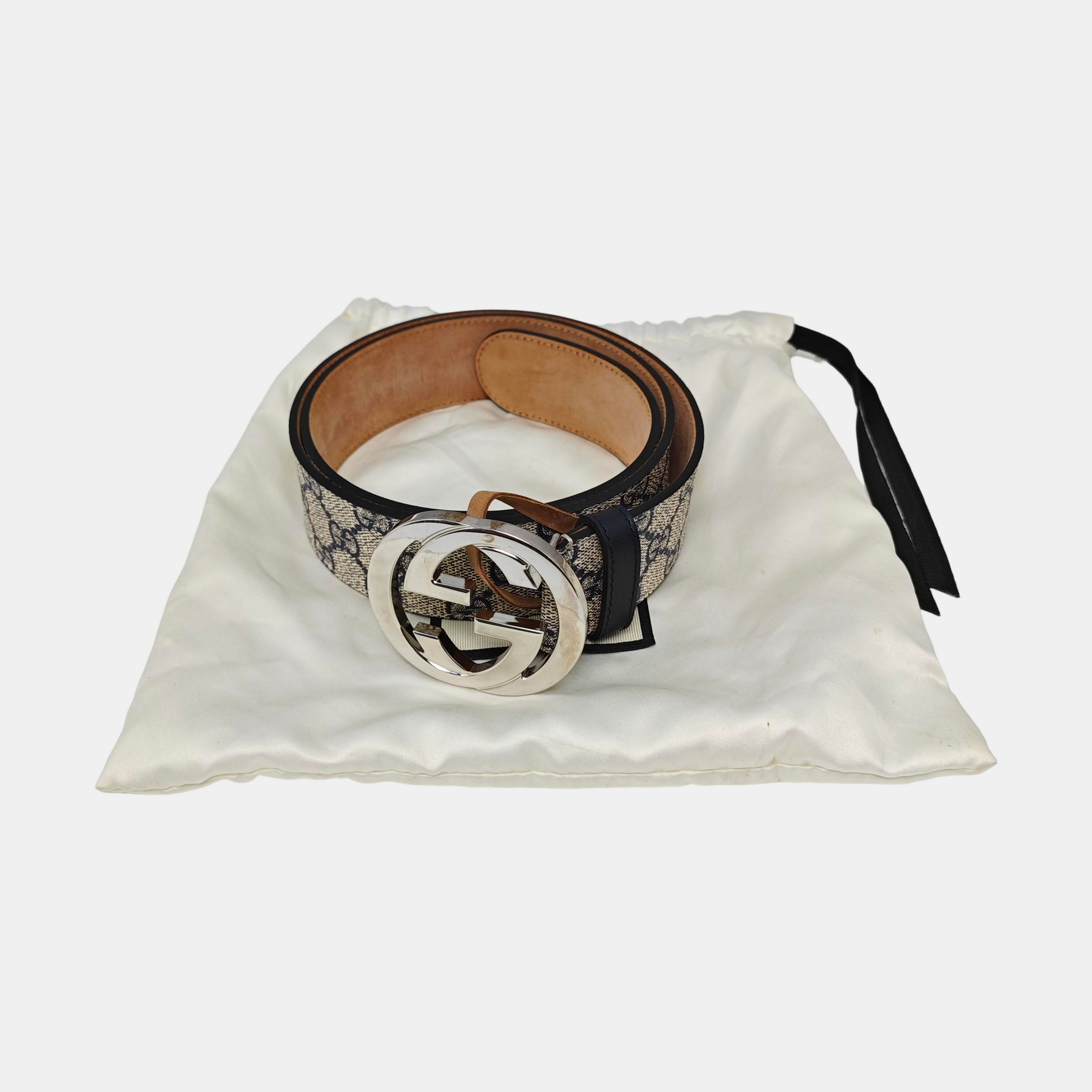 Leather Belt Beige
