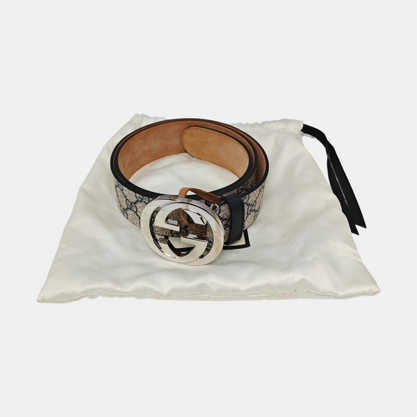 Leather Belt Beige