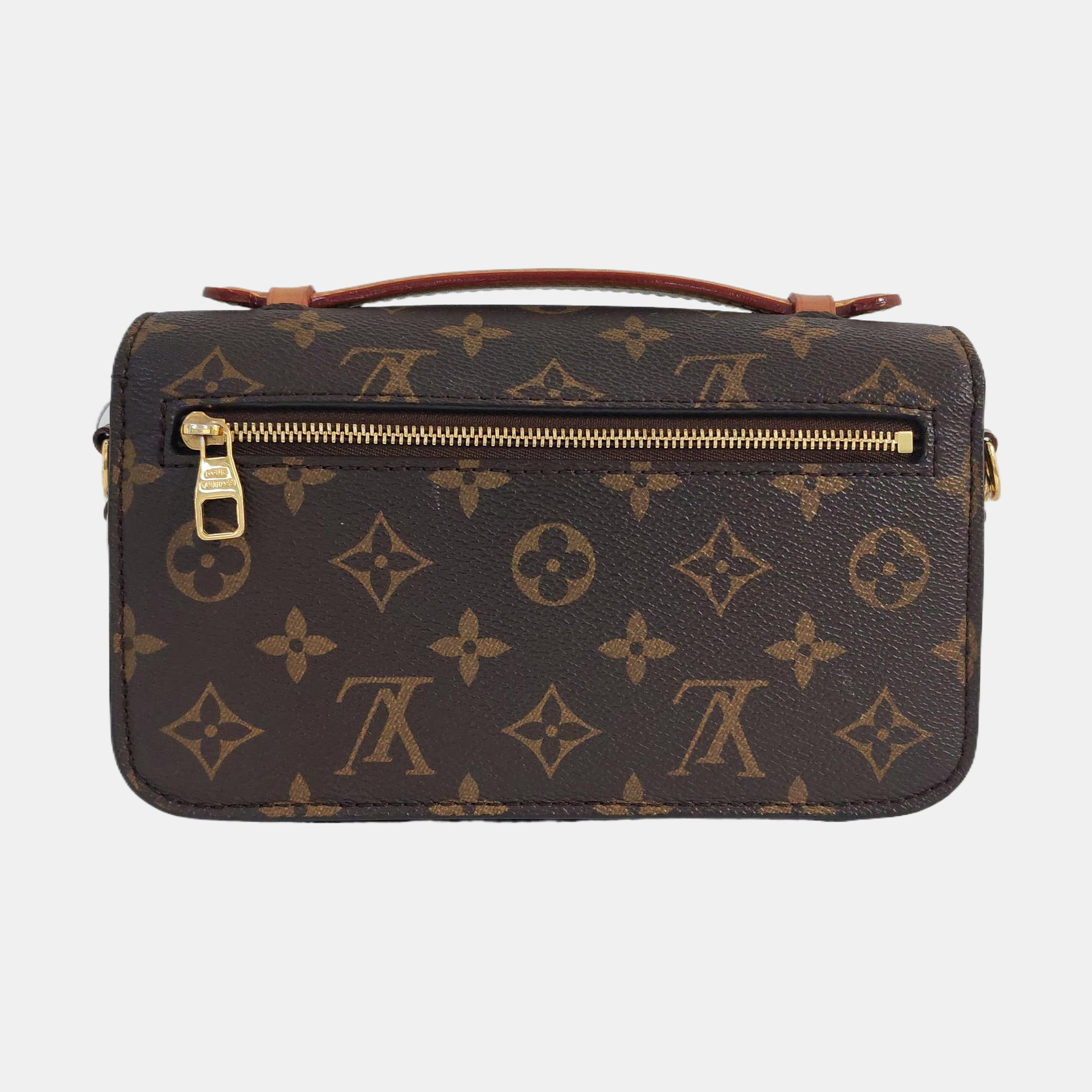 MÉTIS EAST WEST Monogram Coated Canvas Brown