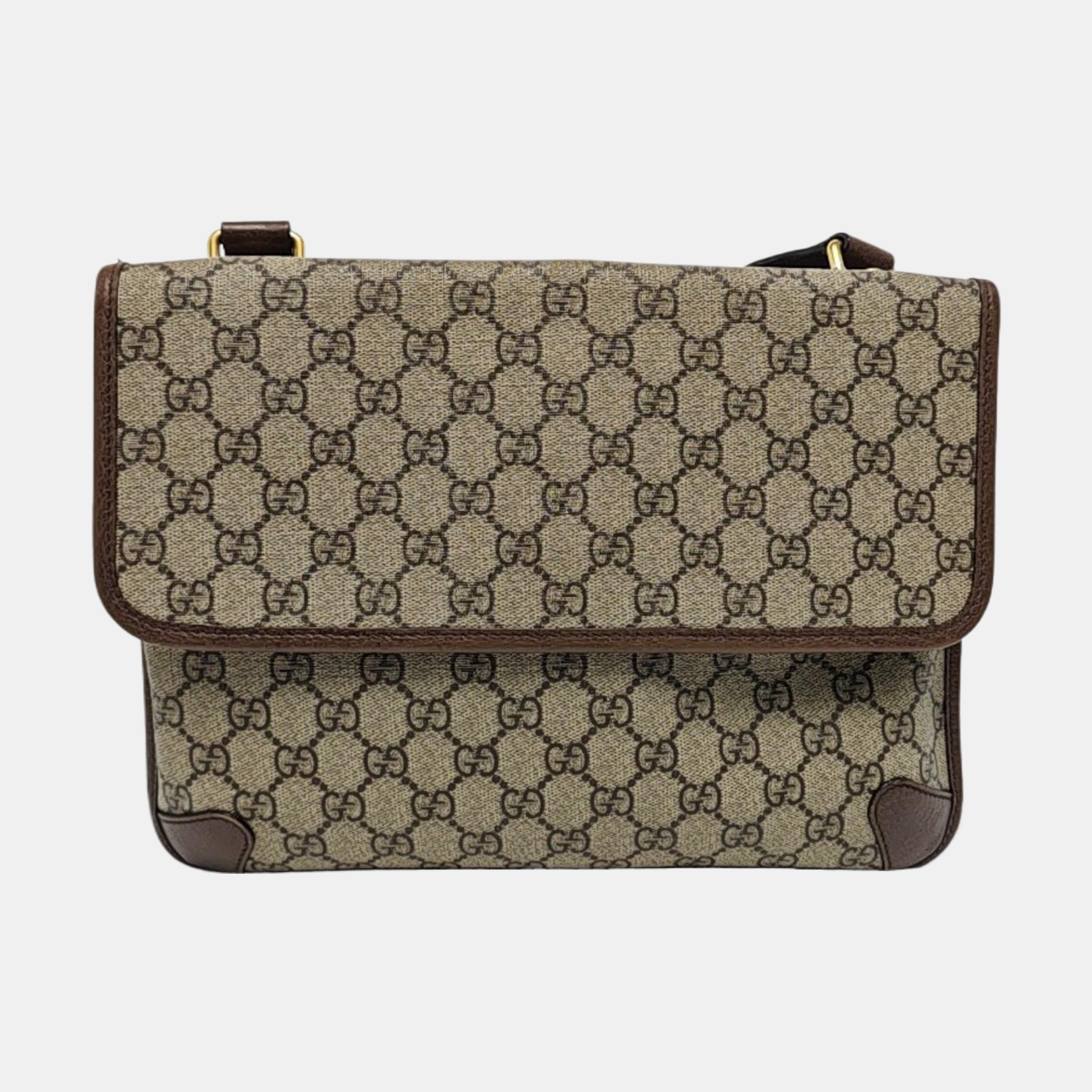 Neo Vintage Large Monogram Coated Canvas Brown