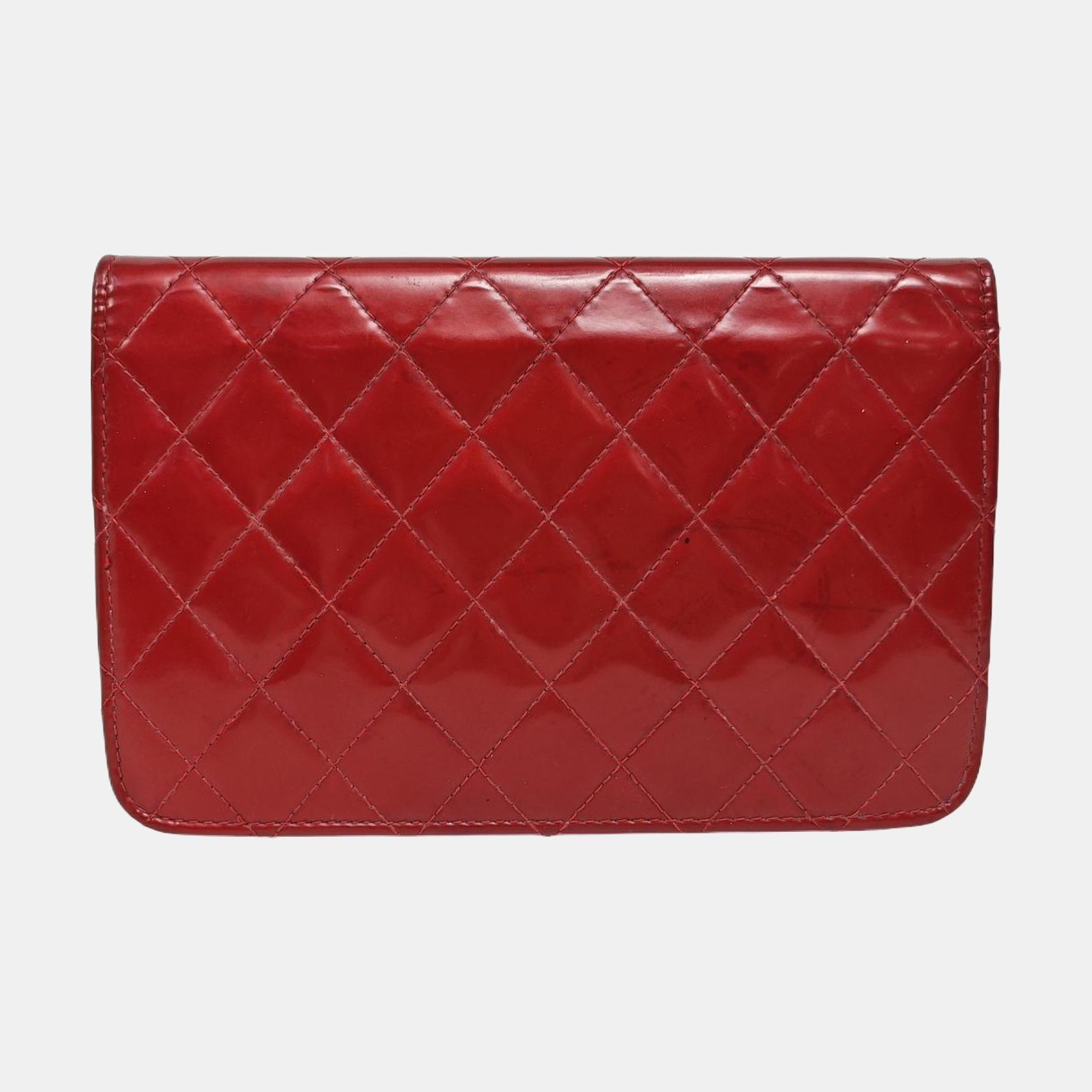WOC Quilted Patent Leather Red