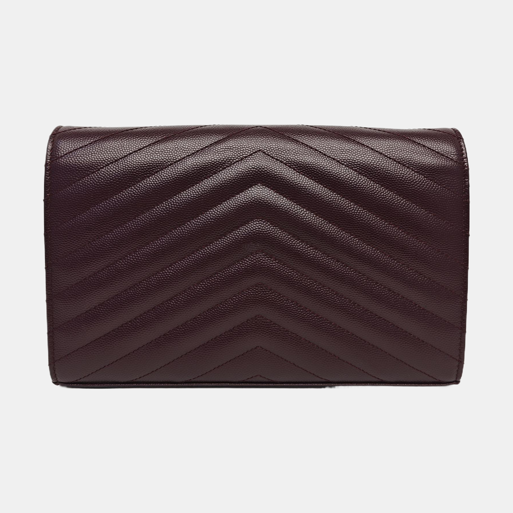 MONOGRAM Medium Chevron Calfskin Red