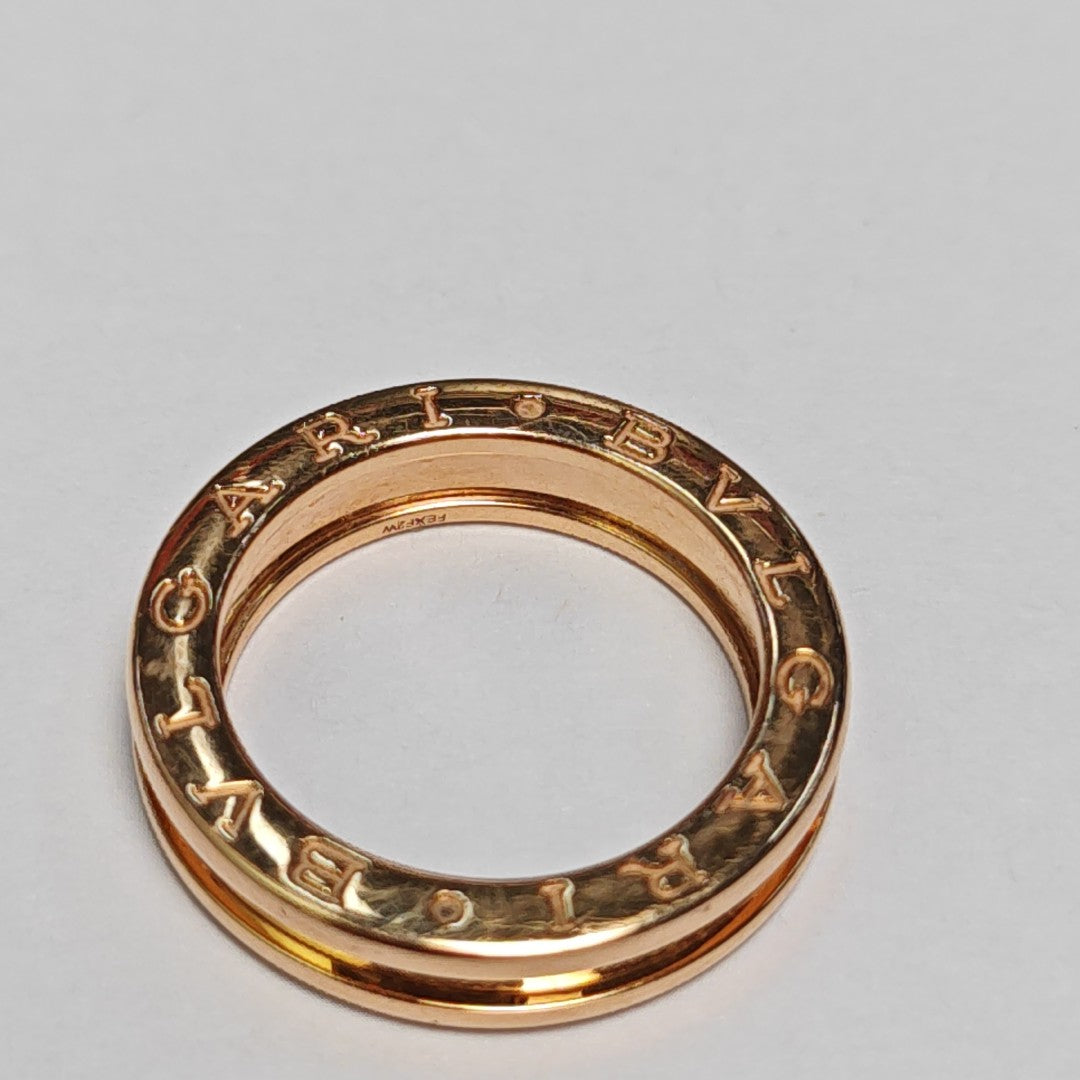 B.ZERO1 18k Rose Gold Ring EU 52