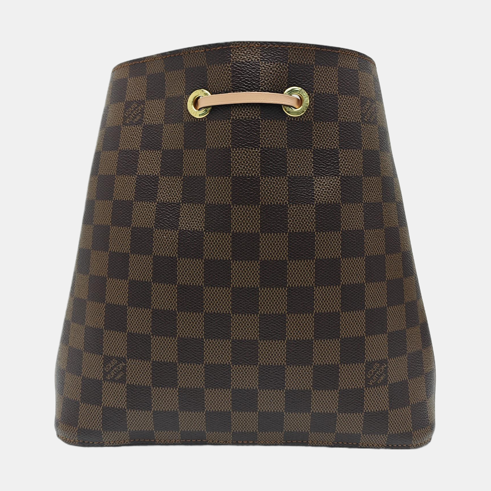 NÉONOÉ MM Damier Ebene Coated Canvas Brown