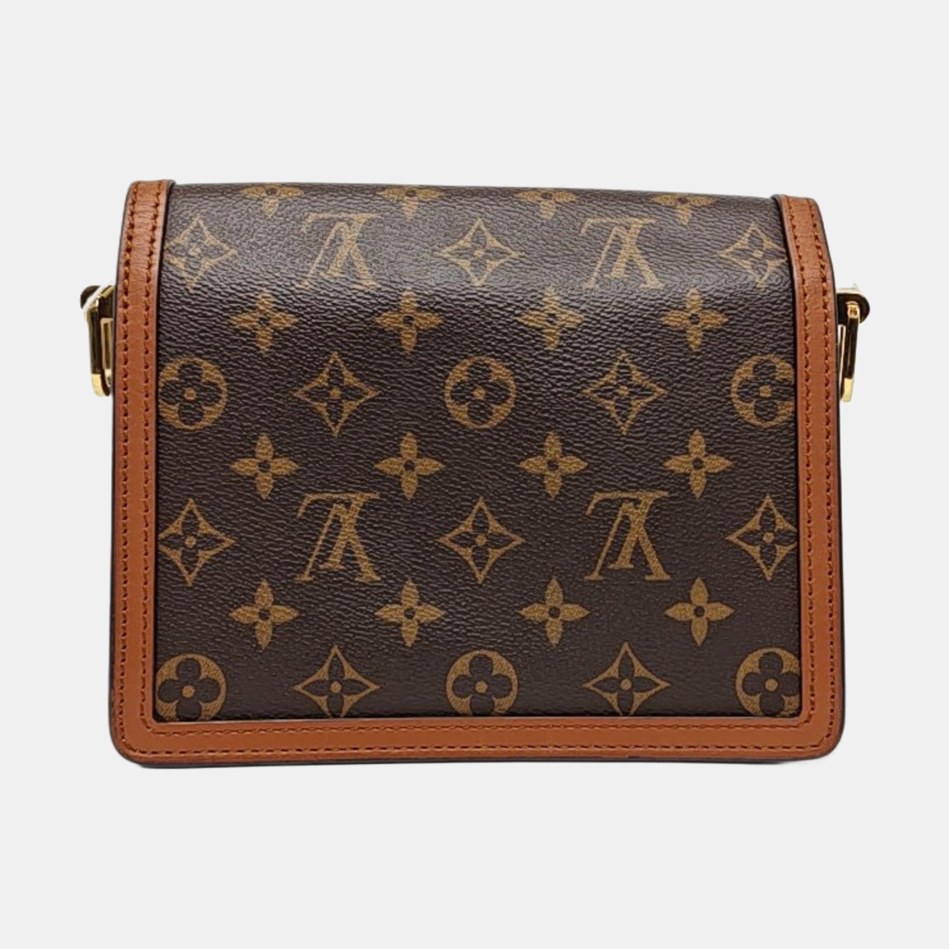 DAUPHINE Mini Monogram Coated Canvas Brown