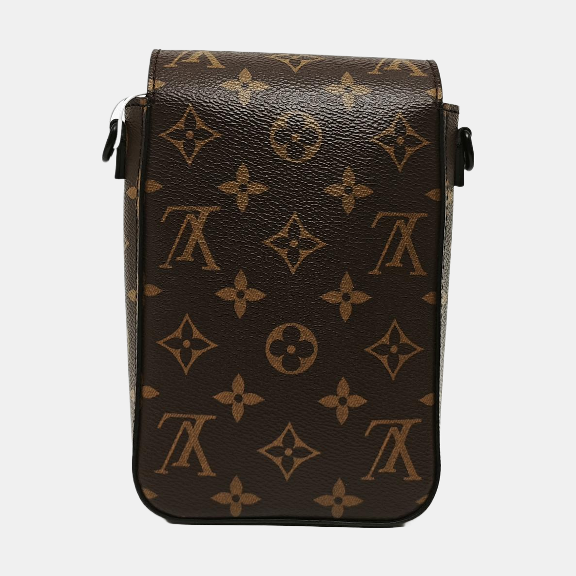 S LOCK Mini Monogram Coated Canvas Brown