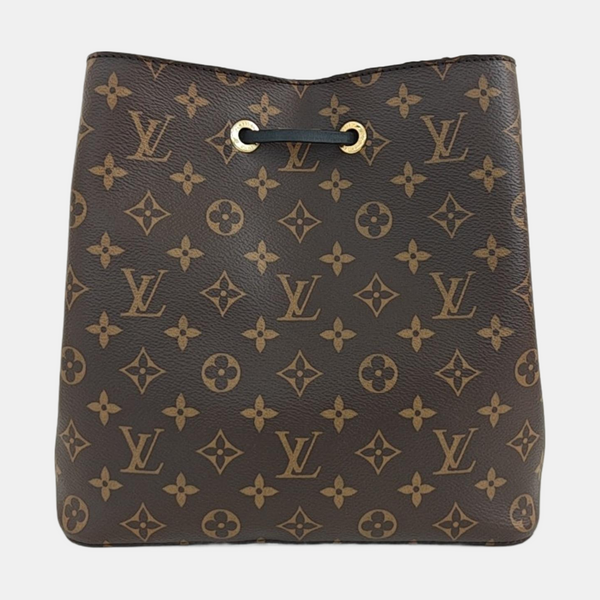 NÉONOÉ MM Monogram Coated Canvas Brown