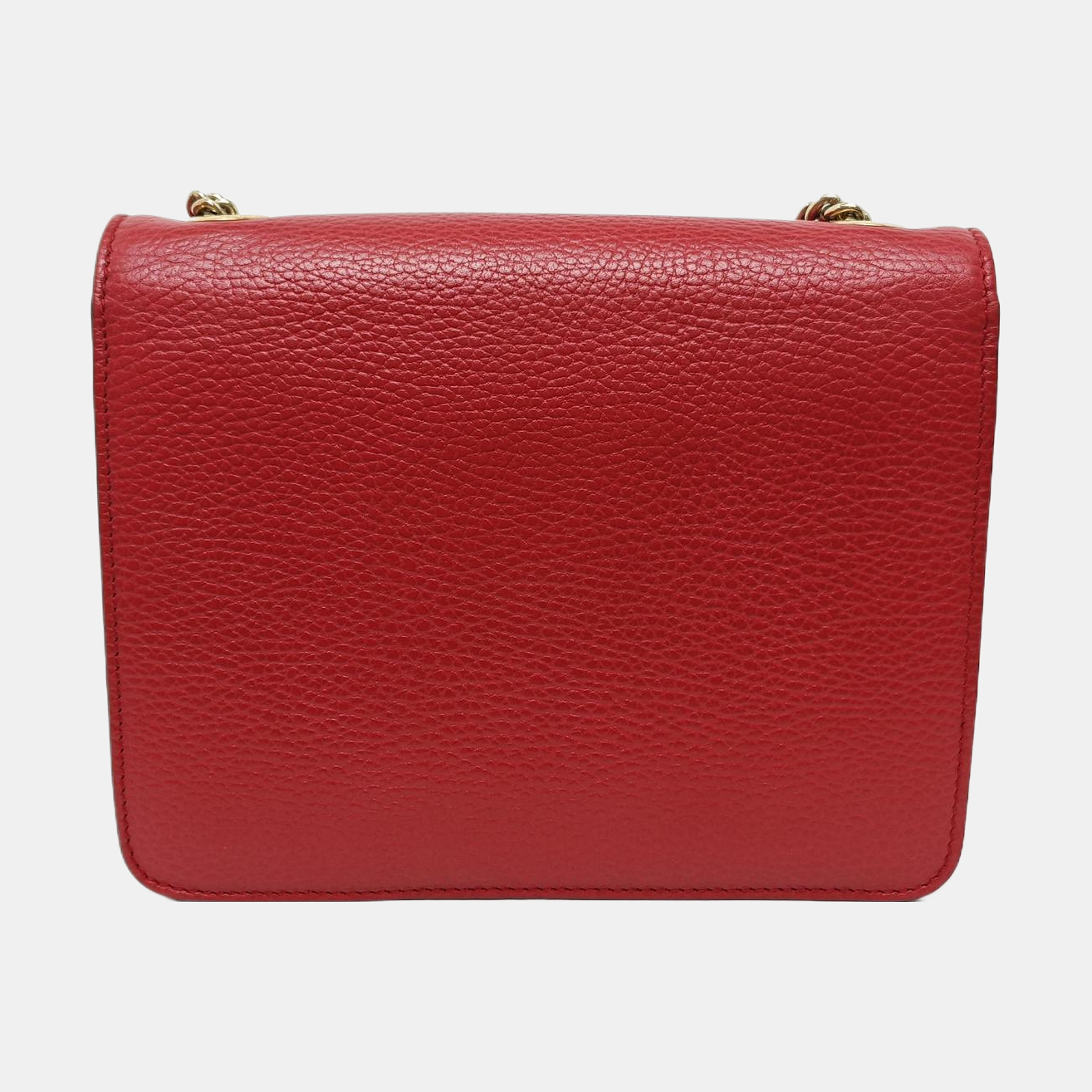 Interlocking G Small Calfskin Red