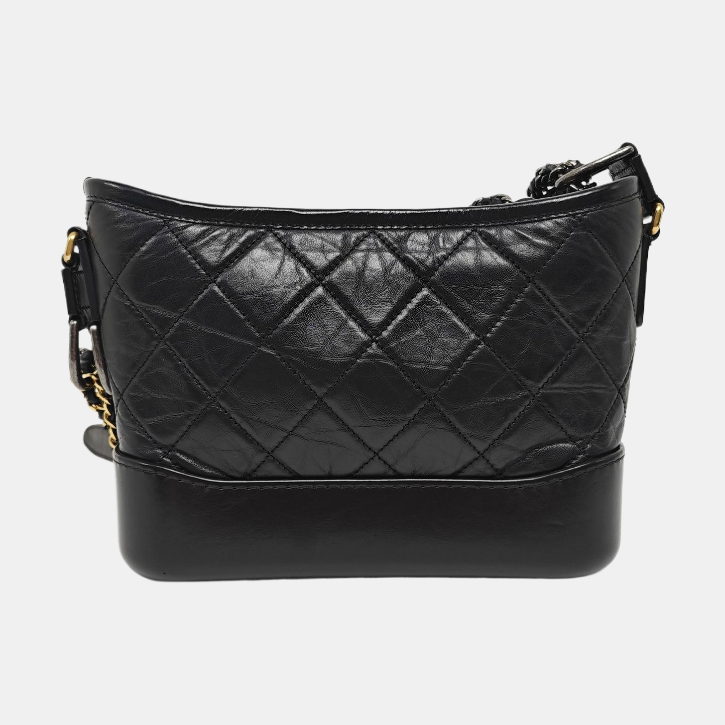GABRIELLE Small Quilted Calfskin Black