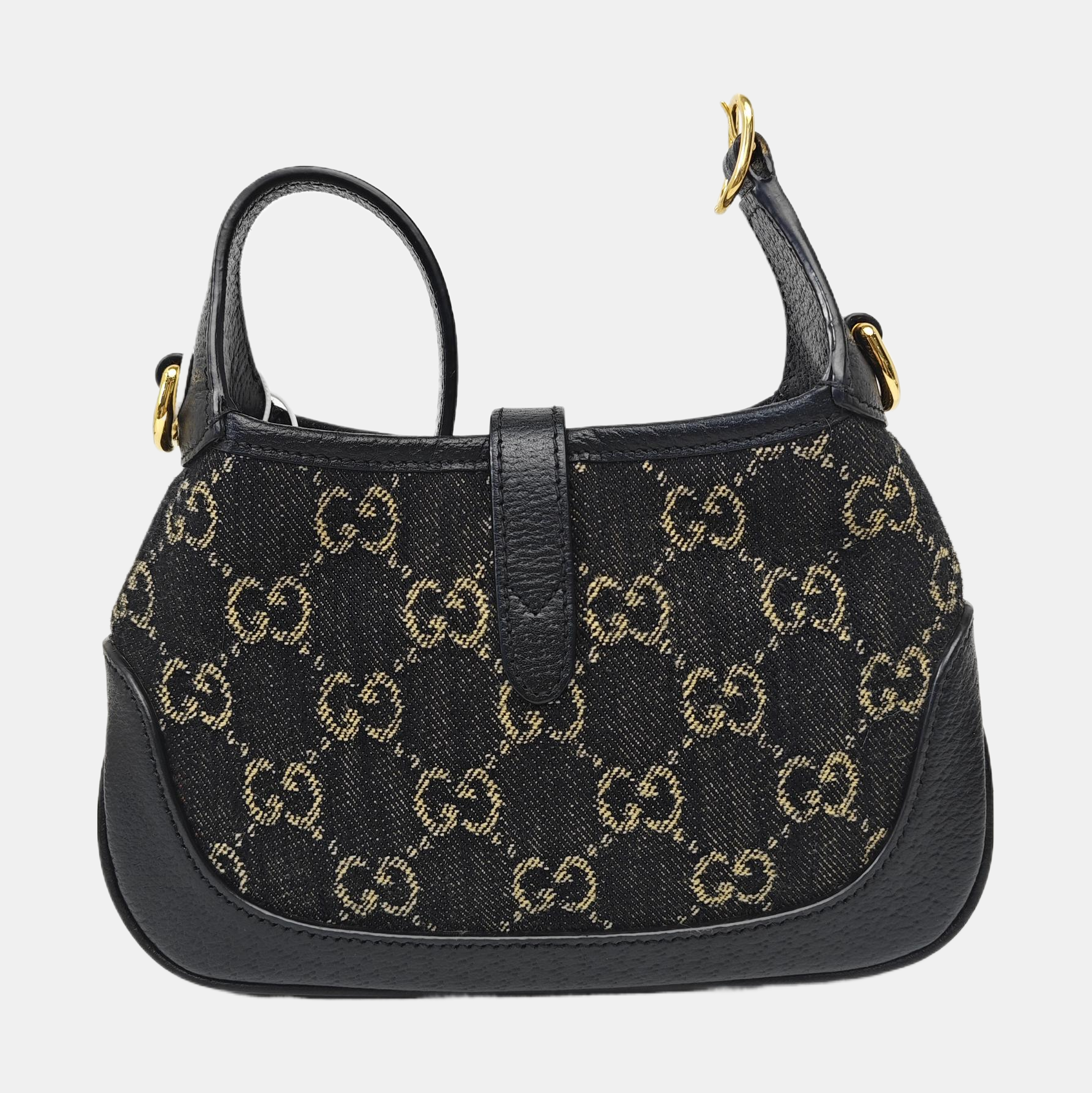 Jackie 1961 Mini Monogram Denim Black