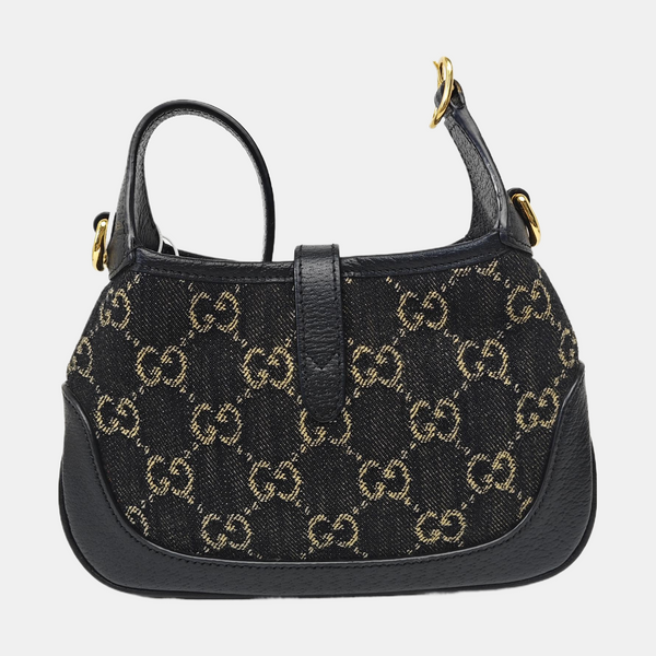 Jackie 1961 Mini Monogram Denim Black