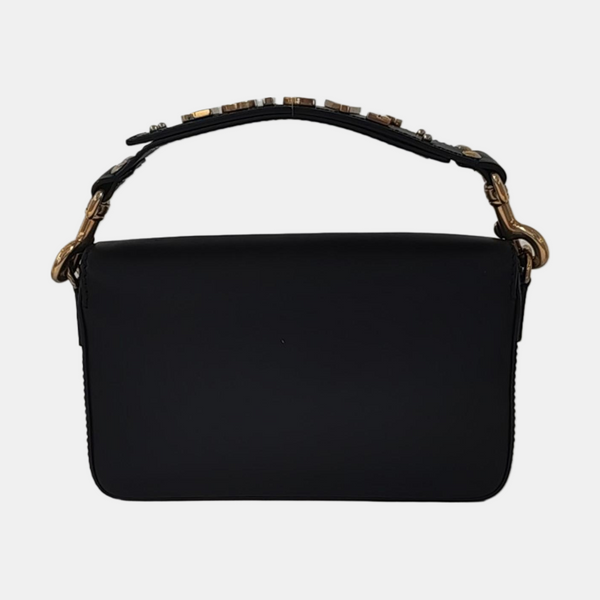 Calfskin Top Handle Bag Black