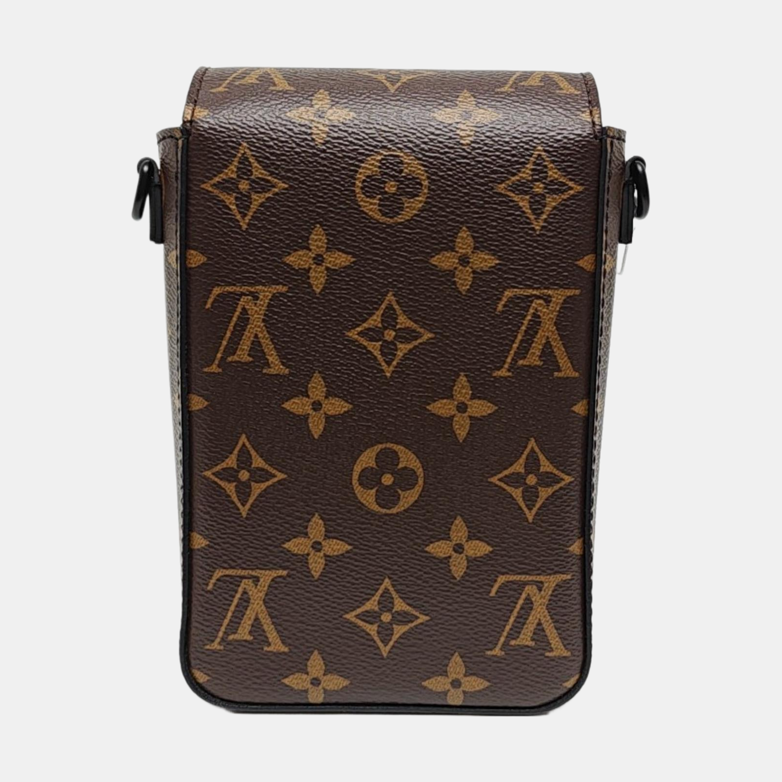 S LOCK Mini Monogram Coated Canvas Brown