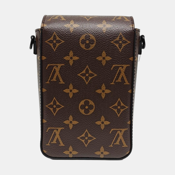 S LOCK Mini Monogram Coated Canvas Brown