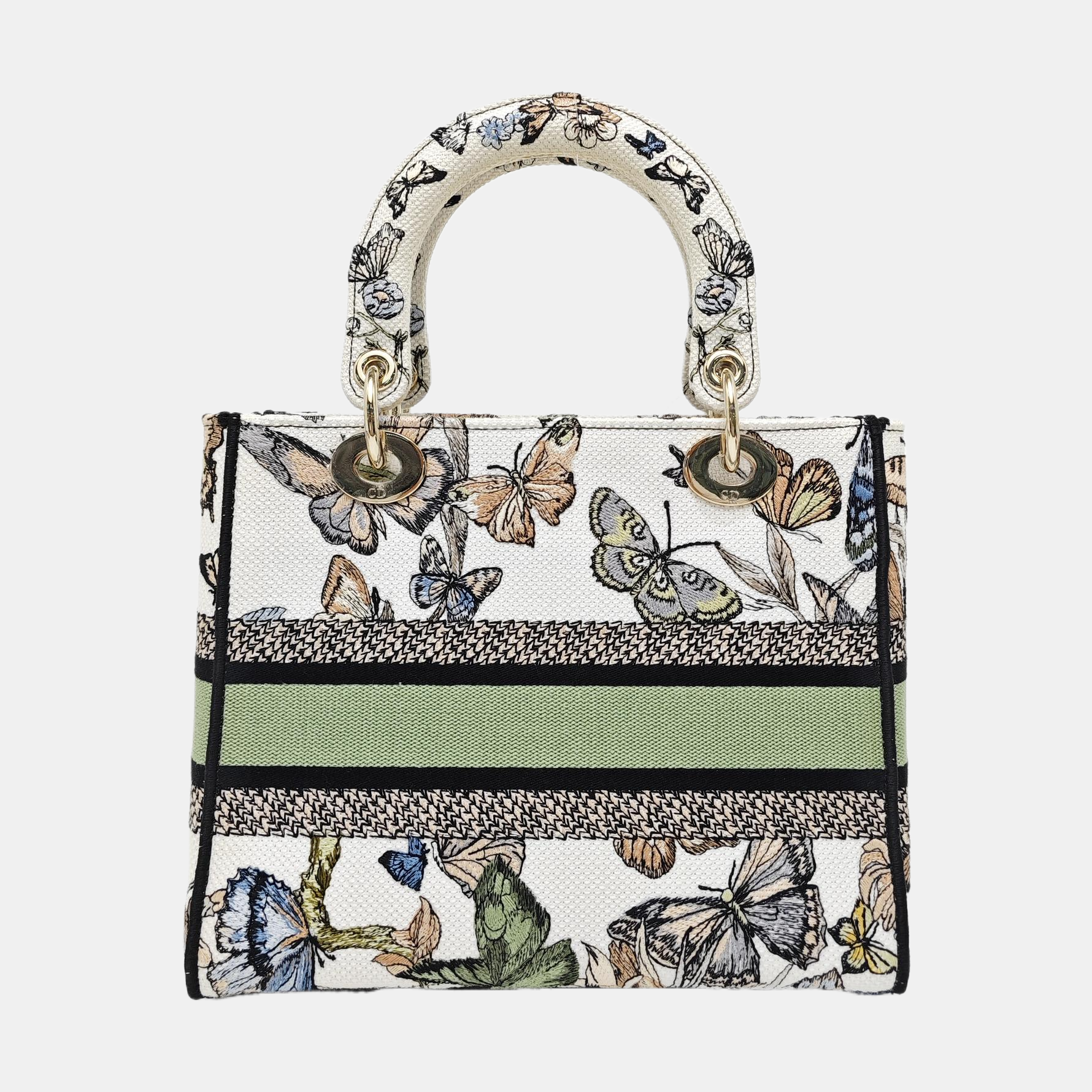 Lady D-Lite Medium Canvas Beige
