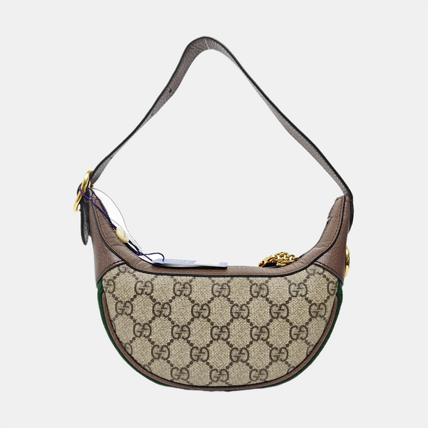 Ophidia Mini Monogram Coated Canvas Beige