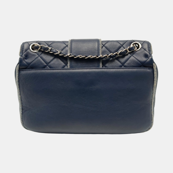 MADISON Quilted Calfskin Blue
