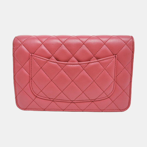 WOC Quilted Lambskin Pink