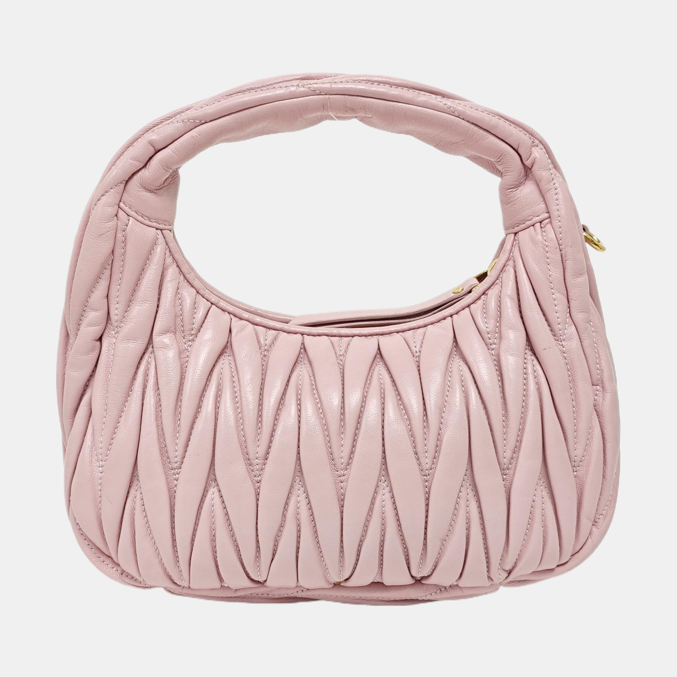 Wander Matelassé Small Quilted Lambskin Pink