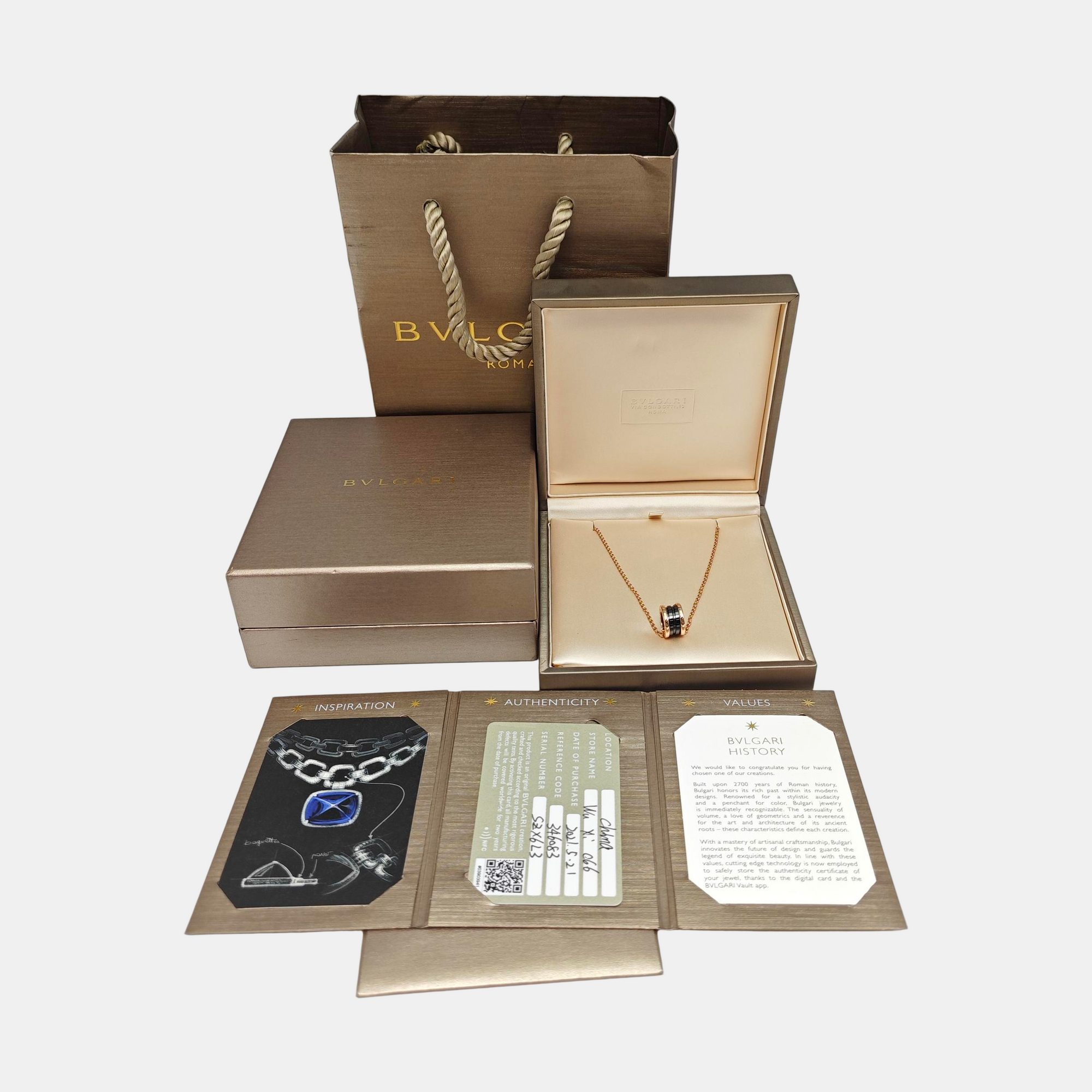 B.ZERO1 18k Rose Gold Necklace